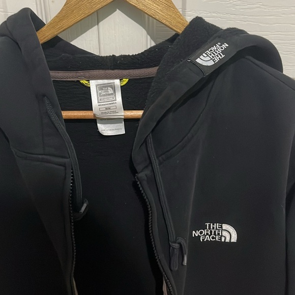 Black North Face zip up hoodie. Size M - Picture 2 of 3
